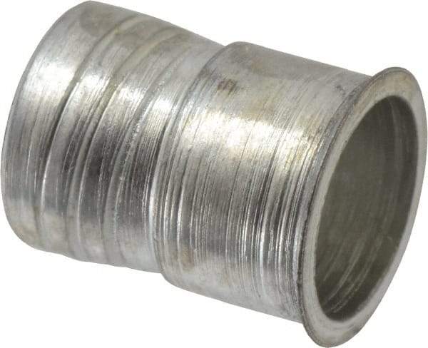 Marson - #10-24, 3/8" OAL, Thread-Sert Threaded Insert - 0.281" Hole Diam, 0.314" Head Diam, Steel - A1 Tooling