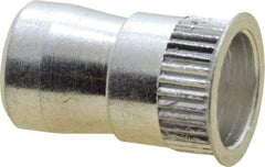 Marson - #6-32, 3/8" OAL, Thread-Sert Threaded Insert - 0.221" Hole Diam, 1/4" Head Diam, Aluminum - A1 Tooling