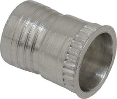 Marson - #10-32, 3/8" OAL, Thread-Sert Threaded Insert - 0.281" Hole Diam, 0.314" Head Diam, Aluminum - A1 Tooling