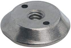 Made in USA - 1/4-20, Alloy Steel, Zinc Plated, Right Hand Spherical Fixture Nut - 1/4" High - A1 Tooling