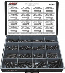 Value Collection - 168 Piece Alloy Steel Socket Head Cap Screws - M8 to M16 Thread - A1 Tooling