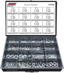 Value Collection - 1/4-20 to 3/4-16 Thread, 425 Piece Steel Nut Assortment - Grade 2 - A1 Tooling