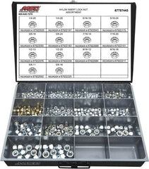 Value Collection - 1/4-20 to 5/8-18 Thread, 435 Piece Steel Nut Assortment - Grade 2 - A1 Tooling