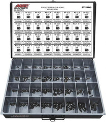 Value Collection - 710 Piece, #4-40 to #10-24, Alloy Steel Set Screw Assortment - Hex Head, Hex Socket Drive, 1/8 to 1" Long - A1 Tooling