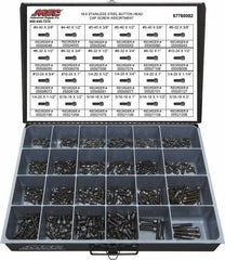 Value Collection - 690 Piece Alloy Steel Socket Head Cap Screws - #4-40 to 5/16-18 Thread - A1 Tooling