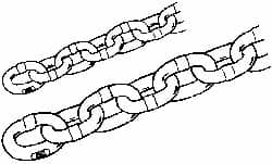 Peerless Chain - 7/8" Welded Alloy Chain - 34,200 Lb Capacity, Grade 80, Alloy Steel, Black Finish - A1 Tooling