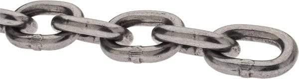 Peerless Chain - 1/4" Welded Proof Coil Chain - 1,300 Lb Capacity, Grade 30, Carbon Steel, Self-Colored Finish - A1 Tooling