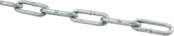 Peerless Chain - #2 Welded Straight Link Coil Chain - 310 Lb Capacity, Steel, Zinc Plated Finish - A1 Tooling