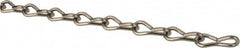 Made in USA - 0.062" Diam Stainless Steel Single Jack Chain - 10 Lb Load Limit, 23 Links per Foot, #16 - A1 Tooling