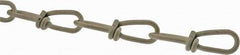 Campbell - 0.135" Diam Steel Double Loop Chain - 256 Lb Load Limit, #2/0, Polycoated Finish, 2.17" Inside Length - A1 Tooling