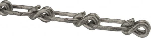 Campbell - 0.177" Diam Steel Single Loop Chain - 580 Lb Load Limit, #5/0, Hot Galvanized Finish, 2.15" Inside Length - A1 Tooling