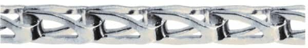 Made in USA - 0.072" Diam Steel Sash Chain - 315 Lb Load Limit, #65, Nickel Plated Finish - A1 Tooling