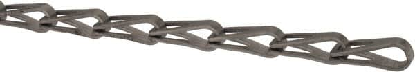 Made in USA - 0.035" Diam Steel Sash Chain - 75 Lb Load Limit, #8, Standard Finish - A1 Tooling