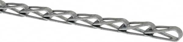 Made in USA - 0.028" Diam Steel Sash Chain - 80 Lb Load Limit, #30, Zinc Plated Finish - A1 Tooling