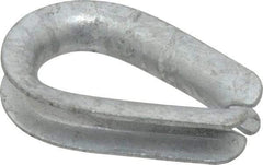 Campbell - 1/4" Wire Rope Thimble Clip - Steel, Heavy-Galvanized - A1 Tooling