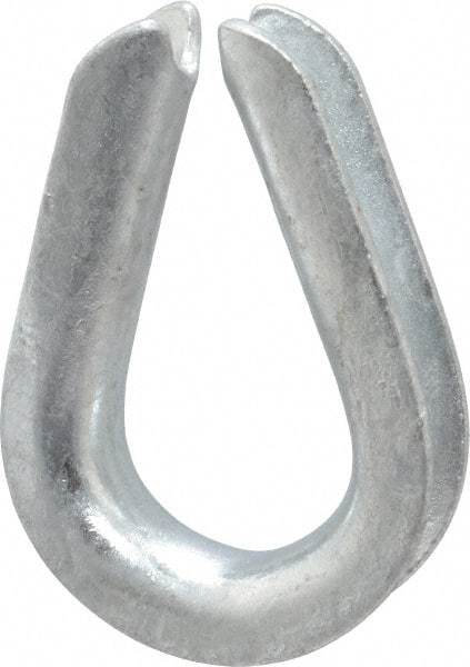 Campbell - 5/16" Wire Rope Thimble Clip - Steel, Heavy-Galvanized - A1 Tooling