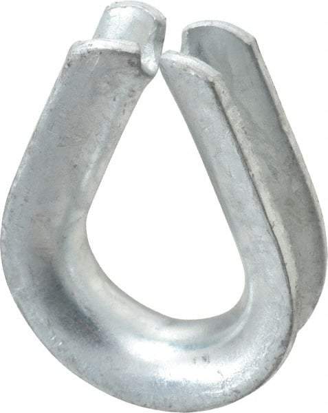 Campbell - 1/2" Wire Rope Thimble Clip - Steel, Heavy-Galvanized - A1 Tooling