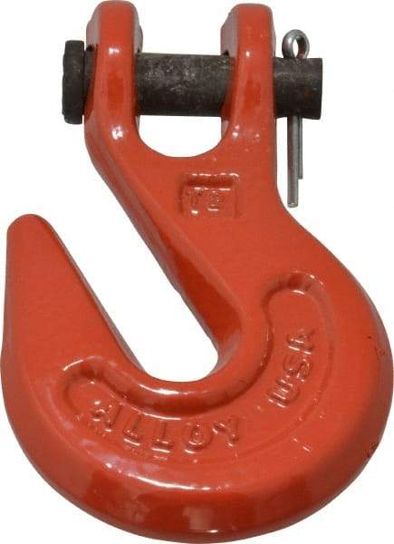 Campbell - 5/16 Inch Chain Diameter, Grade 70 Clevis Hook - 5,100 Lbs. Load Capacity, 15/32 Inch Inside Diameter, 7/16 Inch Pin Diameter, 3/8 Inch Hook Throat - A1 Tooling