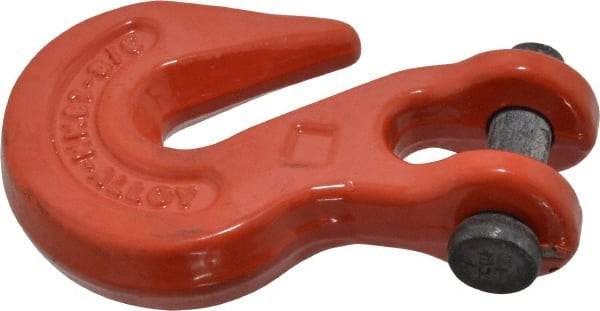 Campbell - 3/8 Inch Chain Diameter, Grade 70 Clevis Hook - 7,100 Lbs. Load Capacity, 17/32 Inch Inside Diameter, 1/02 Inch Pin Diameter, 7/16 Inch Hook Throat - A1 Tooling