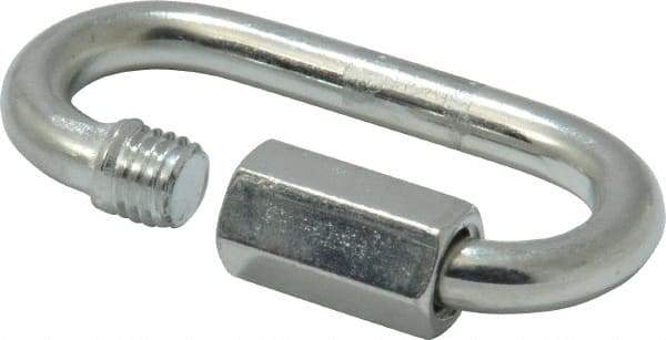 Campbell - Zinc Plated Carbon Steel Quick Link - 3/16" Diameter, 660 Lb Load Limit - A1 Tooling