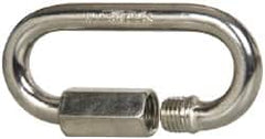 Campbell - Zinc Plated Carbon Steel Quick Link - 1/4" Diameter, 880 Lb Load Limit - A1 Tooling