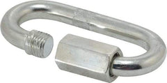 Campbell - Zinc Plated Carbon Steel Quick Link - 3/8" Diameter, 2,200 Lb Load Limit - A1 Tooling