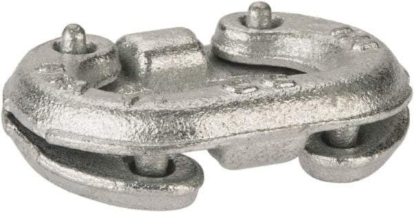 Campbell - Galvanized Carbon Steel Connecting Link - 1/4" Diameter, 1,400 Lb Load Limit - A1 Tooling