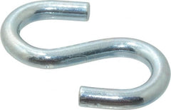 Campbell - Trade Size #80, Carbon Steel Zinc Plated S-Hook - 160 Lb Capacity, 1/4" Wire, 1-3/32" OAL - A1 Tooling