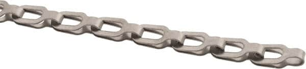 Made in USA - 0.018" Diam Stainless Steel Plumber's Safety Chain - 50 Lb Load Limit, 27 Links per Foot, #2/0, Standard Finish - A1 Tooling