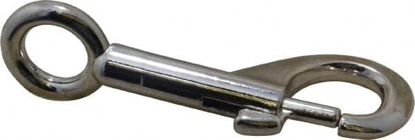 Value Collection - 3-5/16" Long Oval Fixed Eye Bolt Snap - Zinc Alloy with 3/8" Snap Opening - A1 Tooling