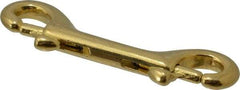 Value Collection - 3-1/2" Long Double End Bolt Snap - Solid Brass with 1/4" Snap Opening - A1 Tooling