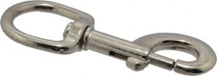 Value Collection - 3-11/16" Long Oval Swivel Eye Bolt Snap - Zinc Alloy with 5/16" Snap Opening - A1 Tooling