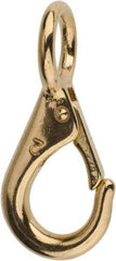 Value Collection - 3-1/4" Long Fixed Eye Boat Snap - Solid Brass with 1/2" Snap Opening - A1 Tooling