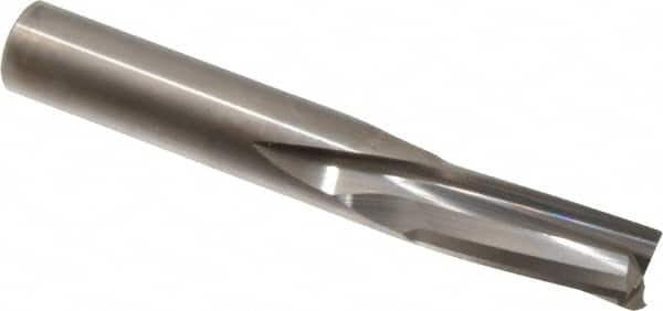 Onsrud - 1/2" Cutting Diam x 1-1/8" Length of Cut, 3 Flute, Downcut Spiral Router Bit - Uncoated, Right Hand Cut, Solid Carbide, 3-1/2" OAL x 1/2" Shank Diam, Three Edge, 10° Helix Angle - A1 Tooling