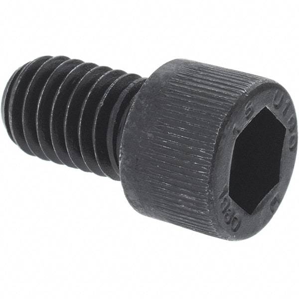 Unbrako - M10x1.50 Metric Coarse Hex Socket Drive, Socket Cap Screw - Grade 12.9 Alloy Steel, Black Oxide Finish, 90mm Length Under Head - A1 Tooling