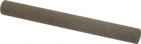 Norton - 4" Long x 3/8" Diam x 3/8" Thick, Aluminum Oxide Sharpening Stone - Round, Coarse Grade - A1 Tooling