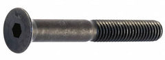 Unbrako - M12x1.75 Metric Coarse Hex Socket Drive, 90 to 92° Flat Screw - Grade 12.9 Alloy Steel, Black Oxide Finish, 45mm OAL - A1 Tooling