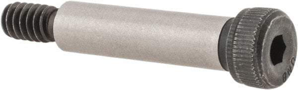 Unbrako - 1/4" Shoulder Diam x 1" Shoulder Length, #10-24 UNC, Hex Socket Shoulder Screw - 8 Alloy Steel, 0.357 to 3/8" Head Diam - A1 Tooling