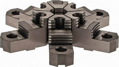 Buck Chuck Company - 12" Max Chuck Diam Compatibility, Steel Tongue & Groove Hard Lathe Top Jaws - 2" High - A1 Tooling