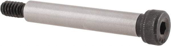 Unbrako - 1/4" Shoulder Diam x 1-1/2" Shoulder Length, #10-24 UNC, Hex Socket Shoulder Screw - 8 Alloy Steel, 0.357 to 3/8" Head Diam - A1 Tooling