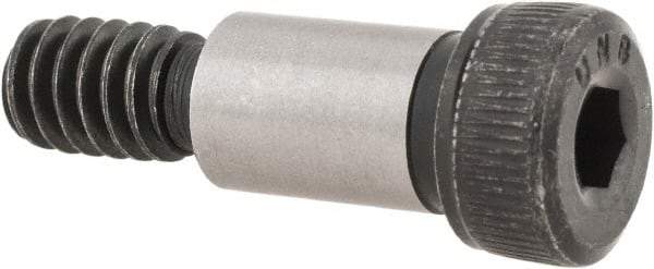 Unbrako - 5/16" Shoulder Diam x 1/2" Shoulder Length, 1/4-20 UNC, Hex Socket Shoulder Screw - 8 Alloy Steel, 0.419 to 0.438" Head Diam - A1 Tooling