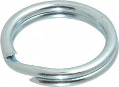 Made in USA - 0.526" ID, 0.67" OD, 0.105" Thick, Split Ring - Grade 2 Spring Steel, Zinc-Plated Finish - A1 Tooling