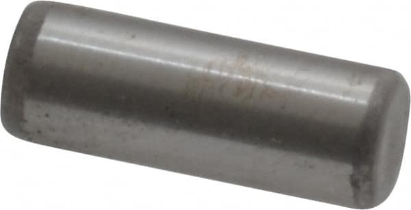 Unbrako - 3/16" Diam x 1/2" Pin Length Grade 8 Alloy Steel Oversized Dowel Pin - C 60 (Surface) & C 50-58 Hardness, 4,140 Lb Breaking Strength, 1 Beveled & 1 Rounded End - A1 Tooling