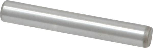 Unbrako - 3/16" Diam x 1-1/4" Pin Length Grade 8 Alloy Steel Oversized Dowel Pin - C 60 (Surface) & C 50-58 Hardness, 4,140 Lb Breaking Strength, 1 Beveled & 1 Rounded End - A1 Tooling