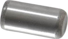 Unbrako - 1/4" Diam x 1/2" Pin Length Grade 8 Alloy Steel Oversized Dowel Pin - C 60 (Surface) & C 50-58 Hardness, 7,370 Lb Breaking Strength, 1 Beveled & 1 Rounded End - A1 Tooling