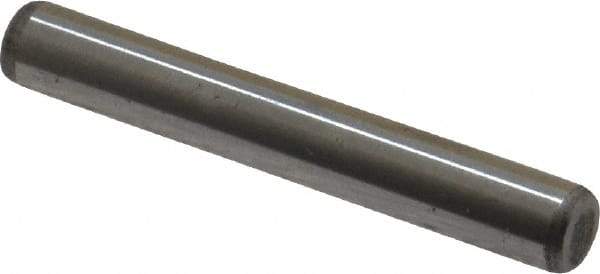 Unbrako - 1/4" Diam x 1-3/4" Pin Length Grade 8 Alloy Steel Oversized Dowel Pin - C 60 (Surface) & C 50-58 Hardness, 7,370 Lb Breaking Strength, 1 Beveled & 1 Rounded End - A1 Tooling