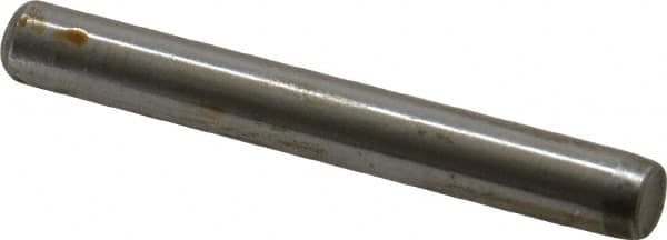 Unbrako - 1/4" Diam x 2" Pin Length Grade 8 Alloy Steel Oversized Dowel Pin - C 60 (Surface) & C 50-58 Hardness, 7,370 Lb Breaking Strength, 1 Beveled & 1 Rounded End - A1 Tooling