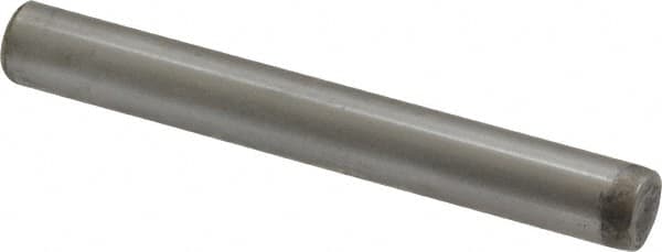 Unbrako - 5/16" Diam x 2-1/2" Pin Length Grade 8 Alloy Steel Oversized Dowel Pin - C 60 (Surface) & C 50-58 Hardness, 11,500 Lb Breaking Strength, 1 Beveled & 1 Rounded End - A1 Tooling