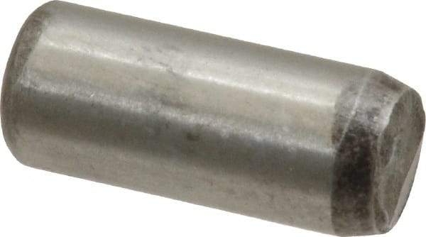 Unbrako - 3/8" Diam x 7/8" Pin Length Grade 8 Alloy Steel Oversized Dowel Pin - C 60 (Surface) & C 50-58 Hardness, 16,580 Lb Breaking Strength, 1 Beveled & 1 Rounded End - A1 Tooling