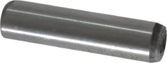 Unbrako - 3/8" Diam x 1-1/2" Pin Length Grade 8 Alloy Steel Oversized Dowel Pin - C 60 (Surface) & C 50-58 Hardness, 16,580 Lb Breaking Strength, 1 Beveled & 1 Rounded End - A1 Tooling